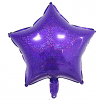 K 18" звезда Пурпурный Purple Фольгированое